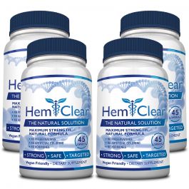 HemClear (4 Bottles) For Hemorrhoid Relief